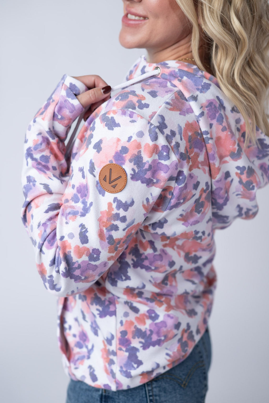 SALE! HalfZip Hoodie - Purple Abstract