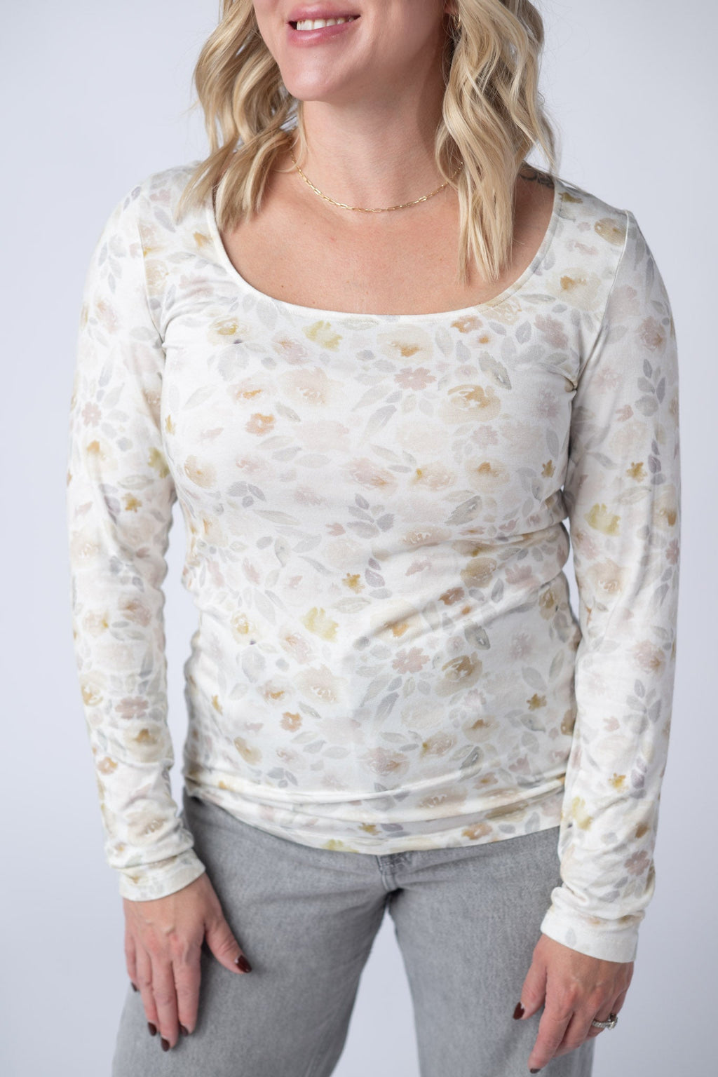 Alyssa Long Sleeve Top - Blush Floral