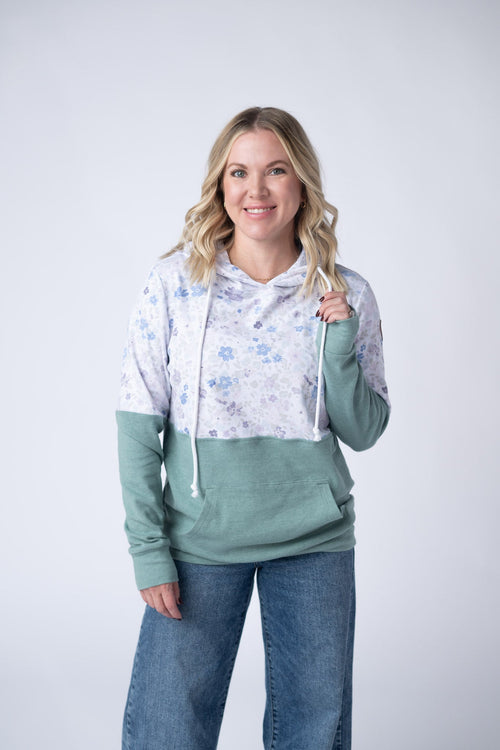 Hailey Pullover Hoodie - Spring Meadows and Sage