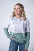 Hailey Pullover Hoodie - Spring Meadows and Sage