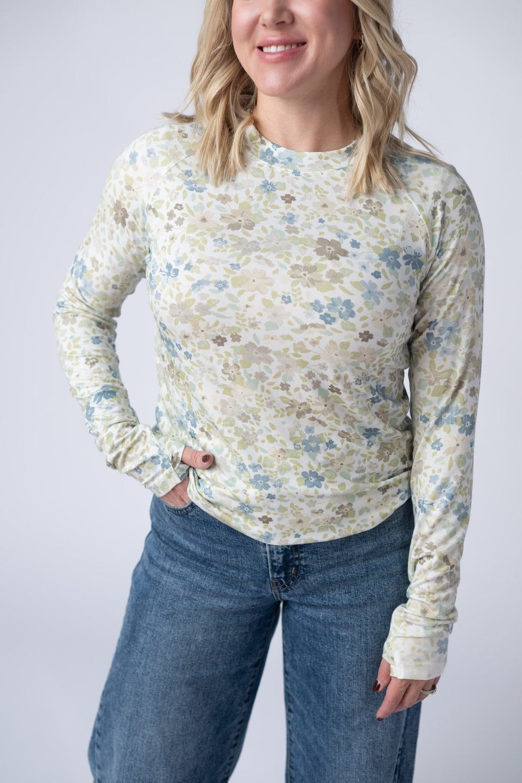 Blair Long Sleeve Top - Spring Meadows