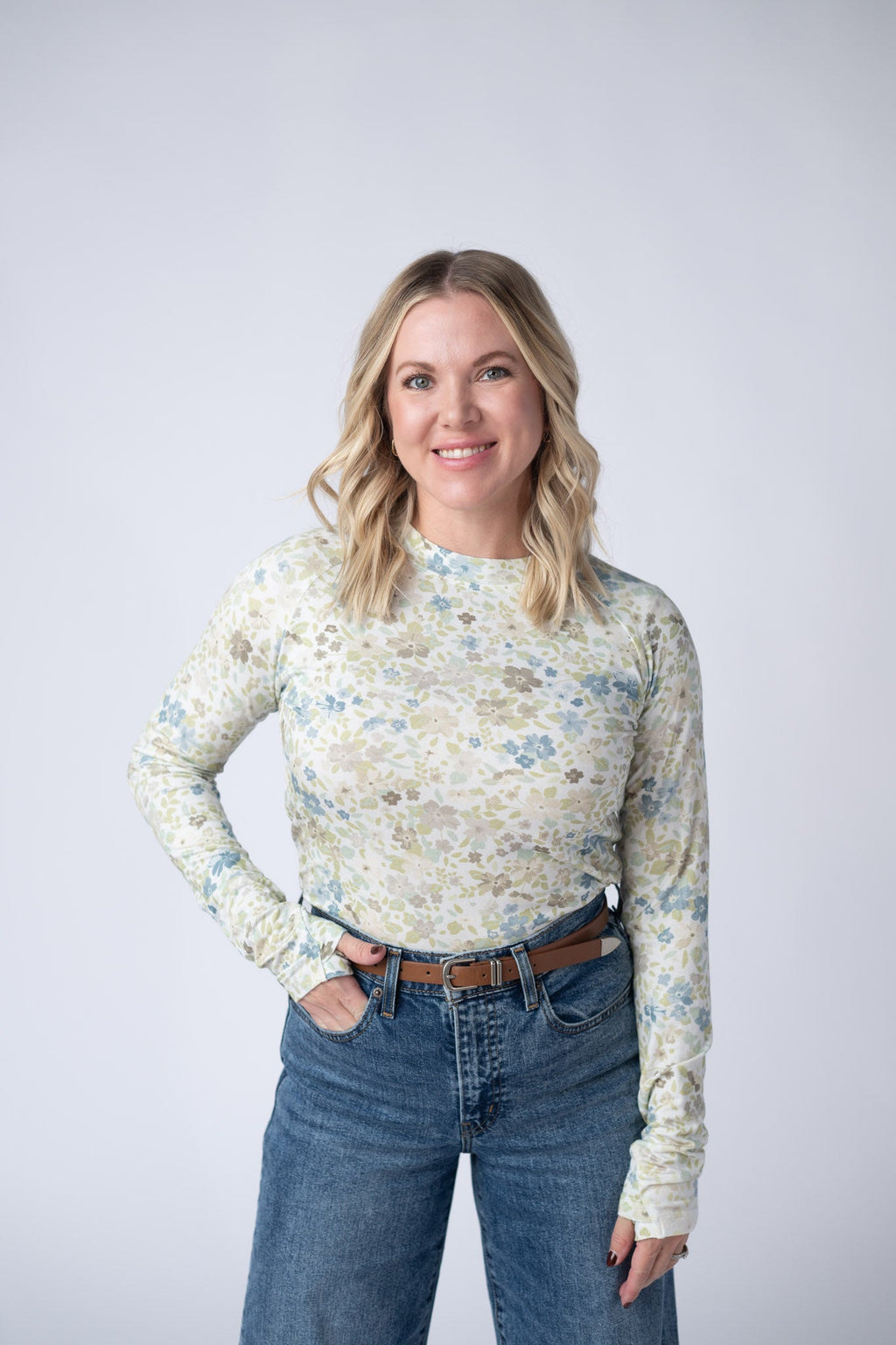 Blair Long Sleeve Top - Spring Meadows