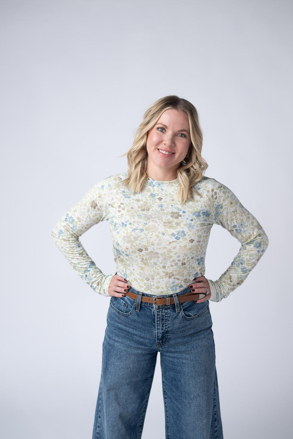 Blair Long Sleeve Top - Spring Meadows