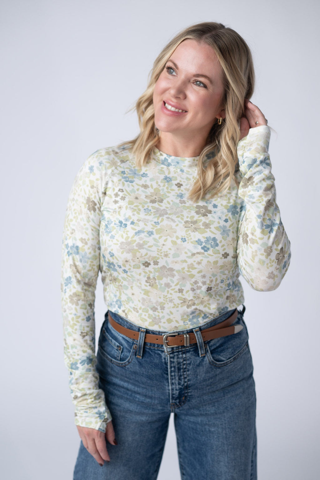 Blair Long Sleeve Top - Spring Meadows