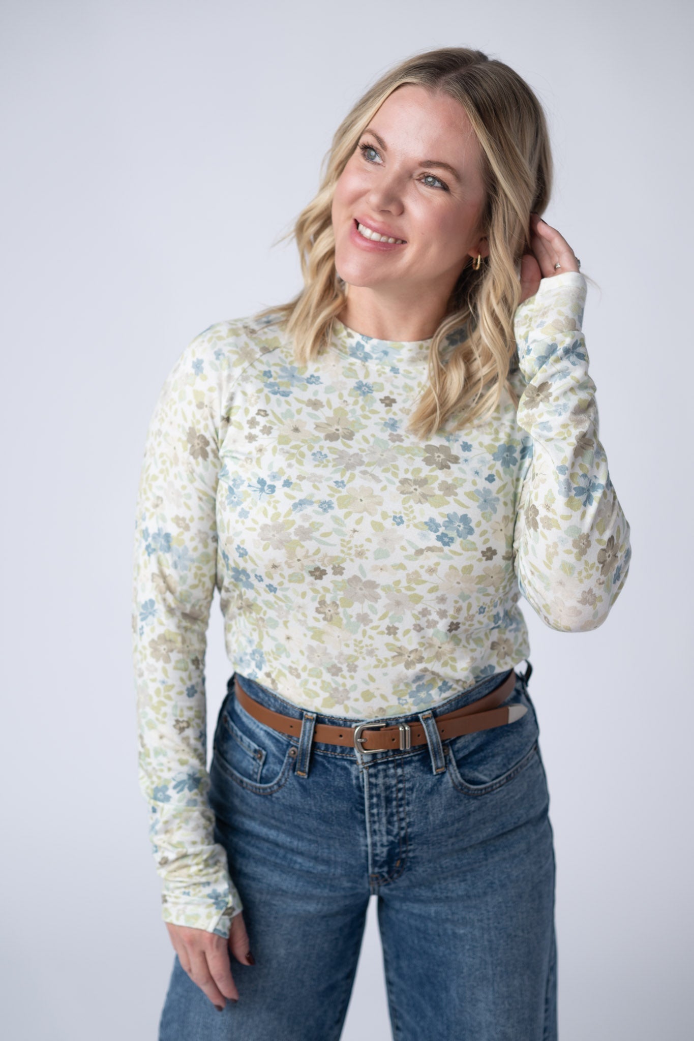 Blair Long Sleeve Top - Spring Meadows