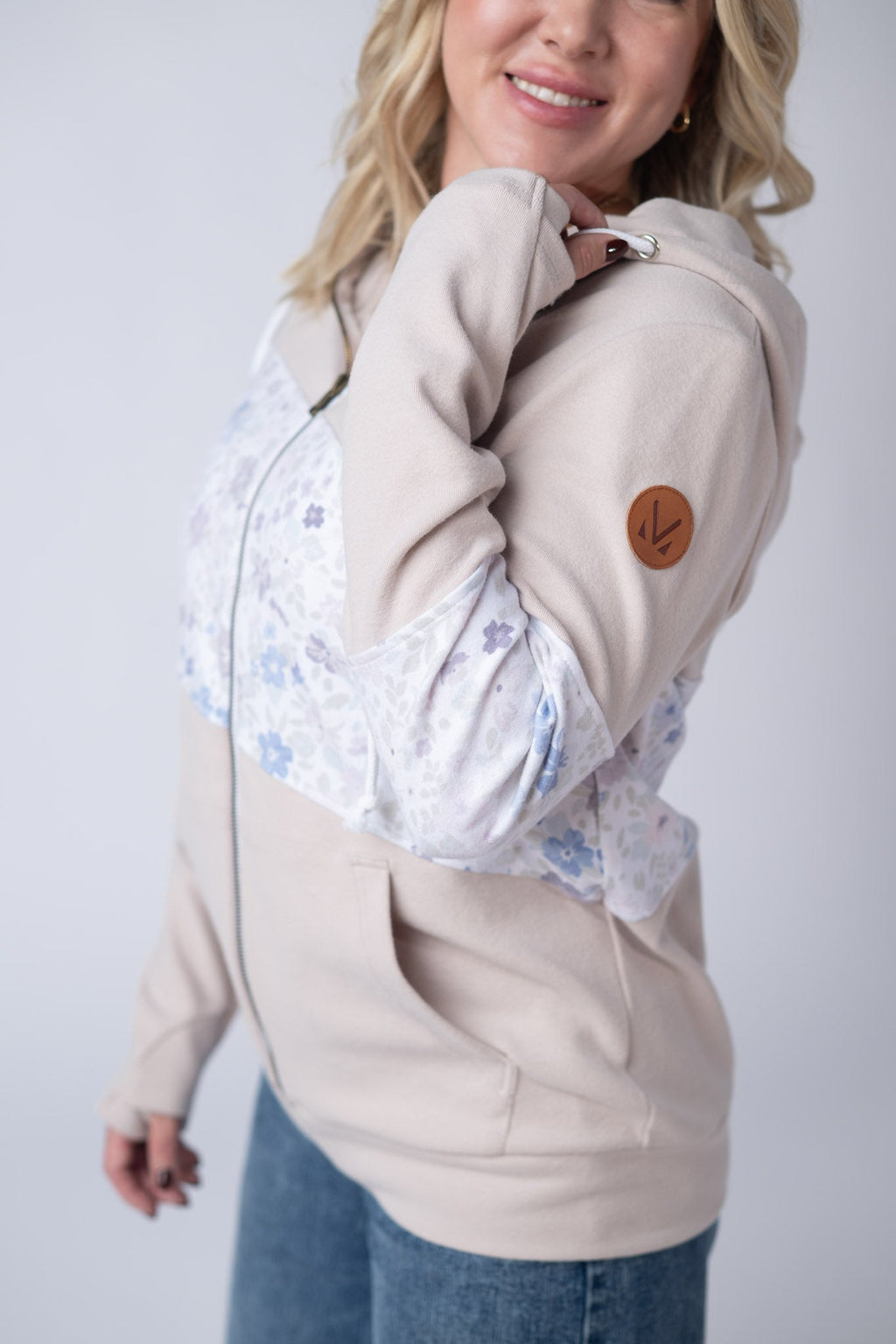 Colorblock Fullzip - Spring Meadows Neutral Mix