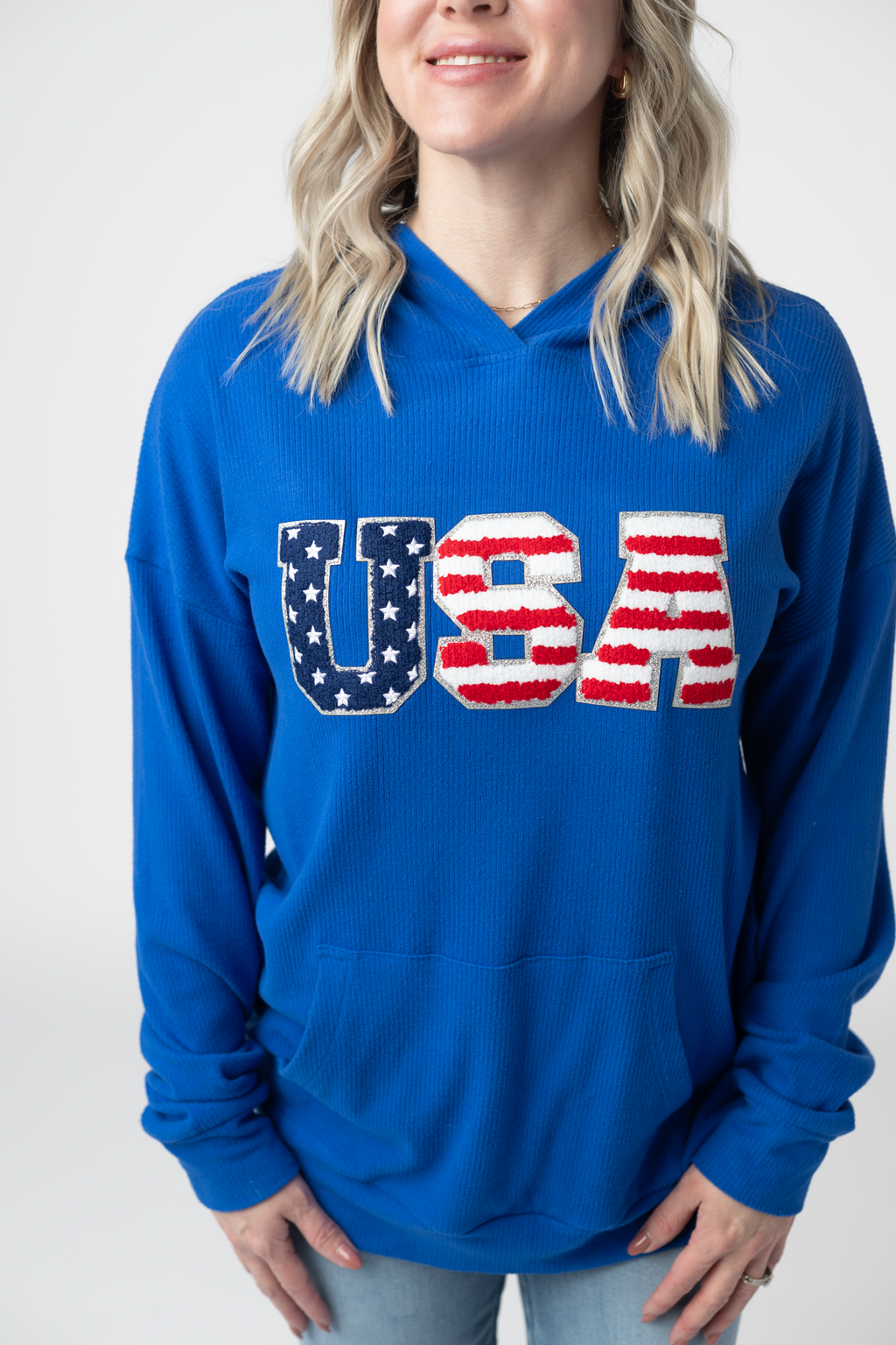 Corrine Hoodie - Royal Blue USA