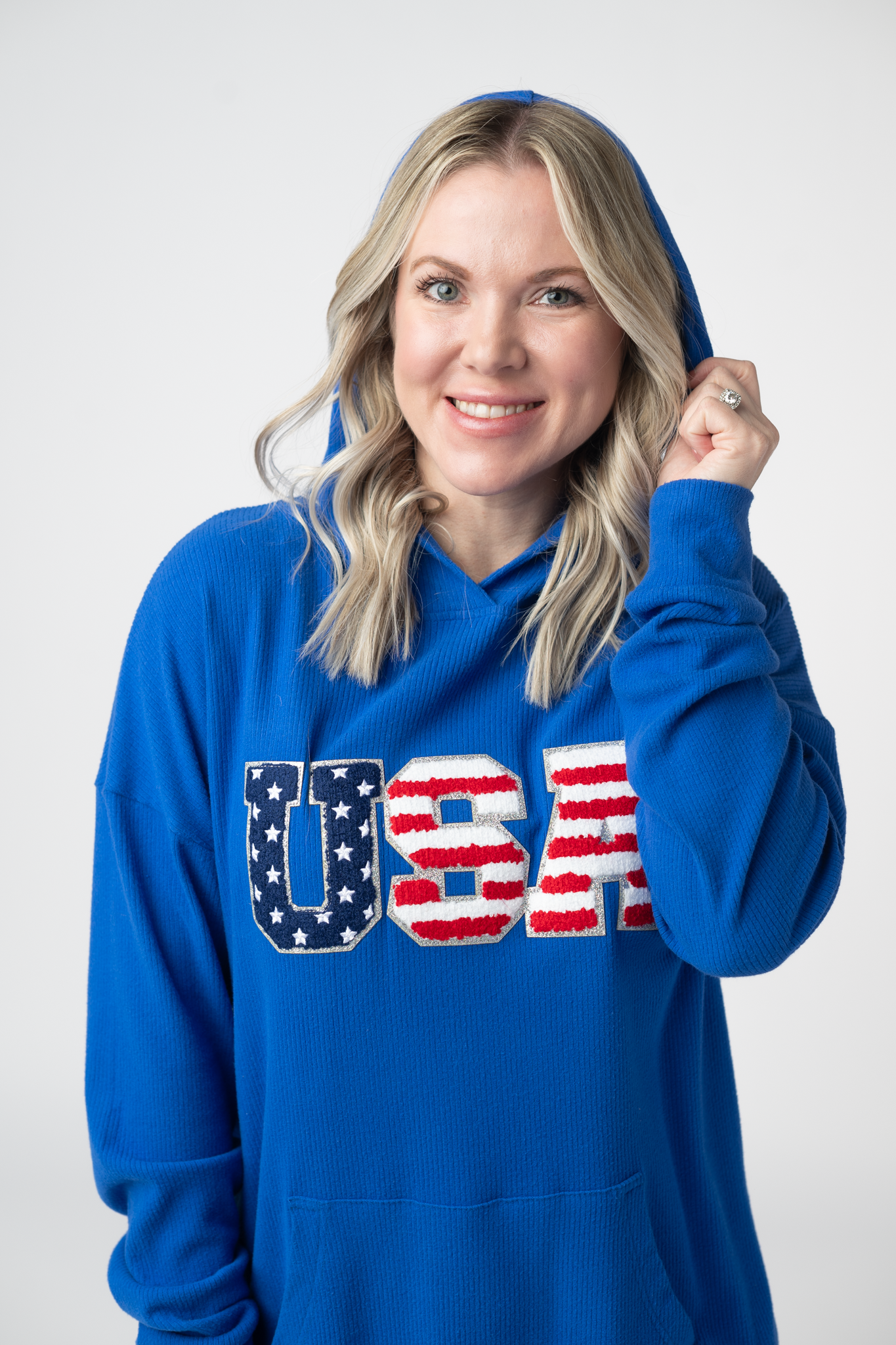 Corrine Hoodie - Royal Blue USA
