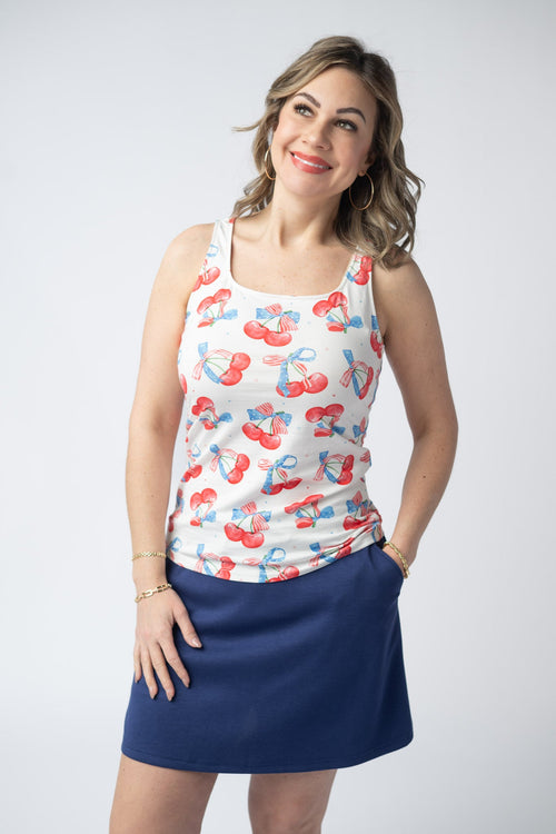 Romy Tank - Patriotic Cherries