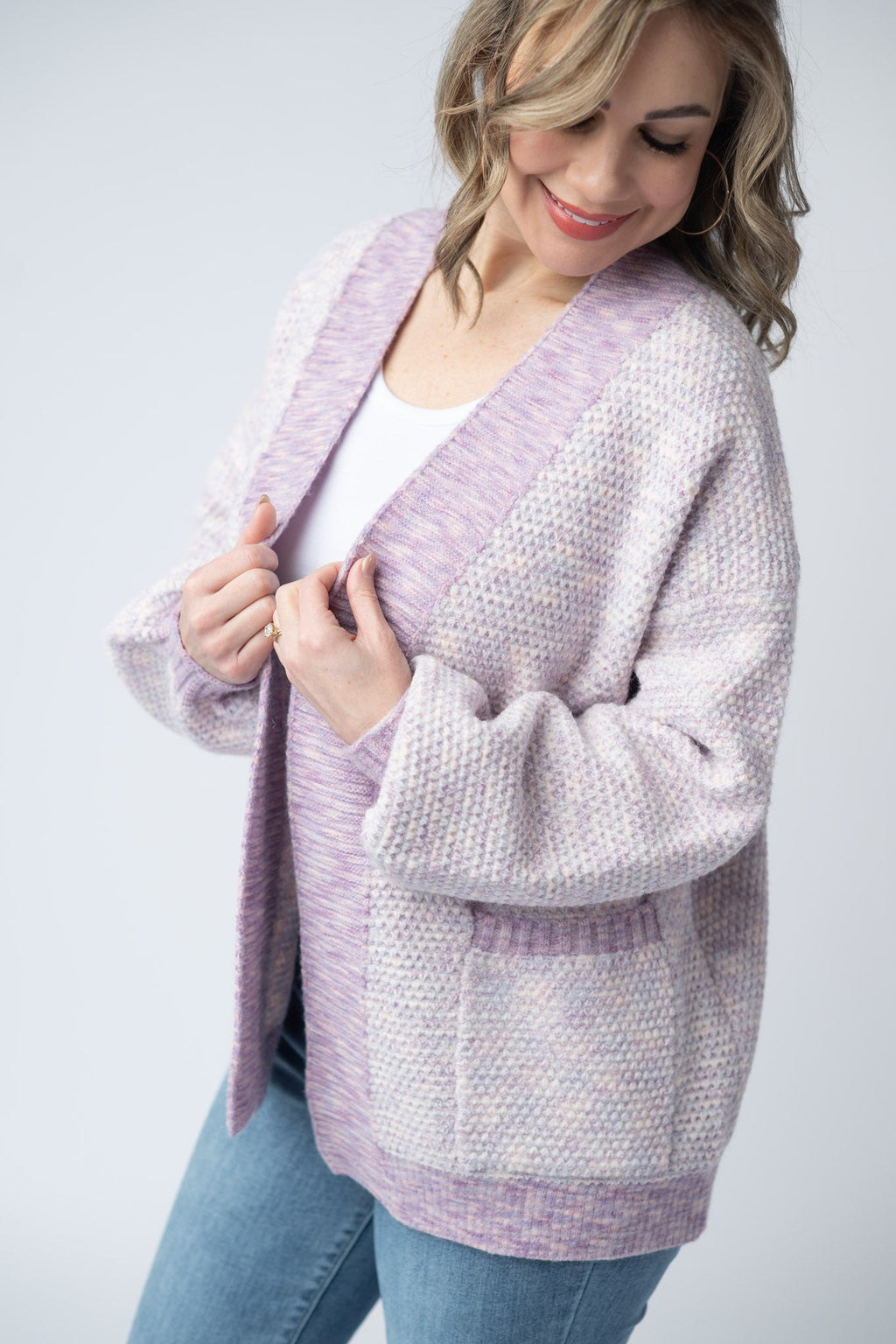 Kinsley Cardigan - Purple Mix