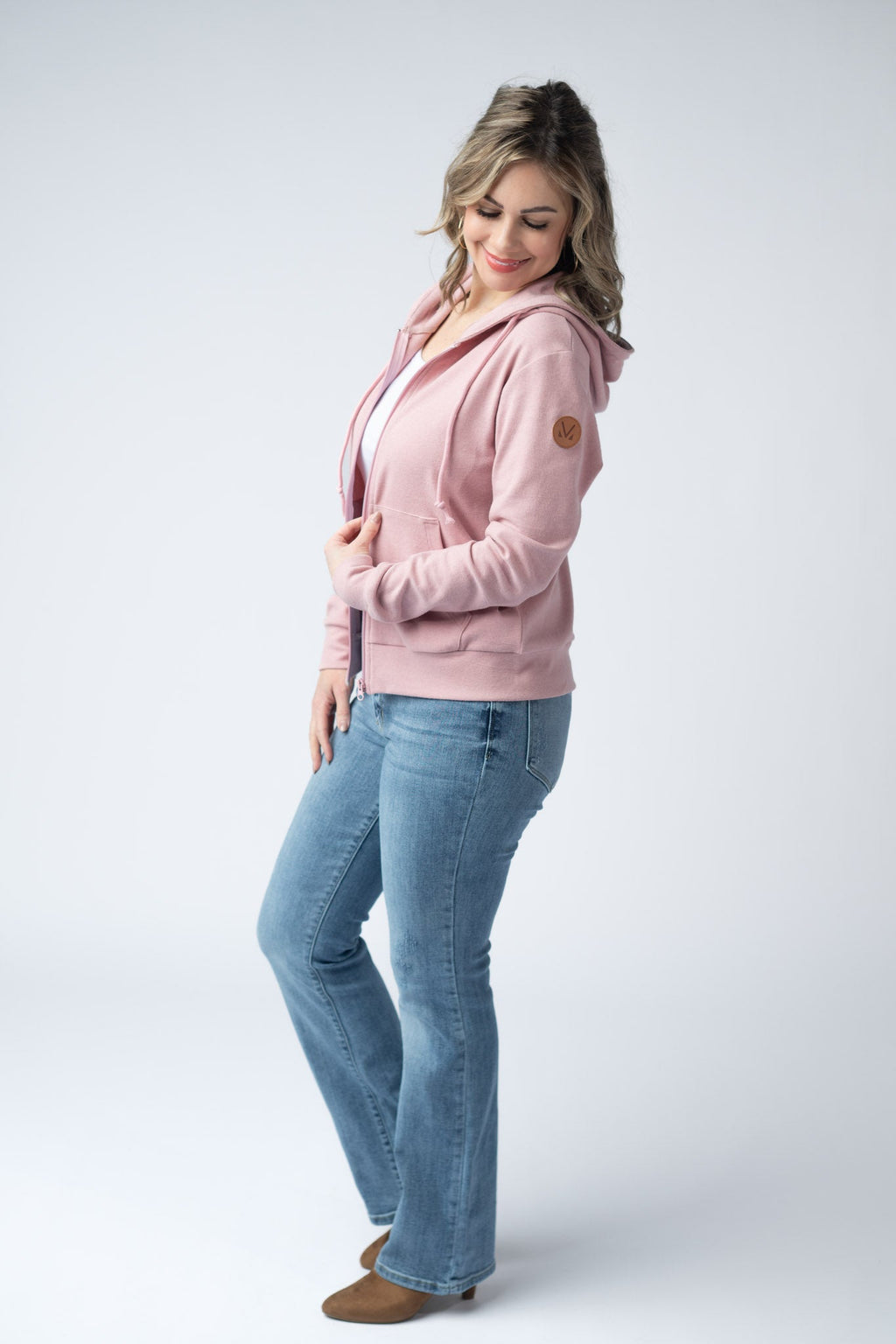 Fullzip Hoodie - Dusty Pink