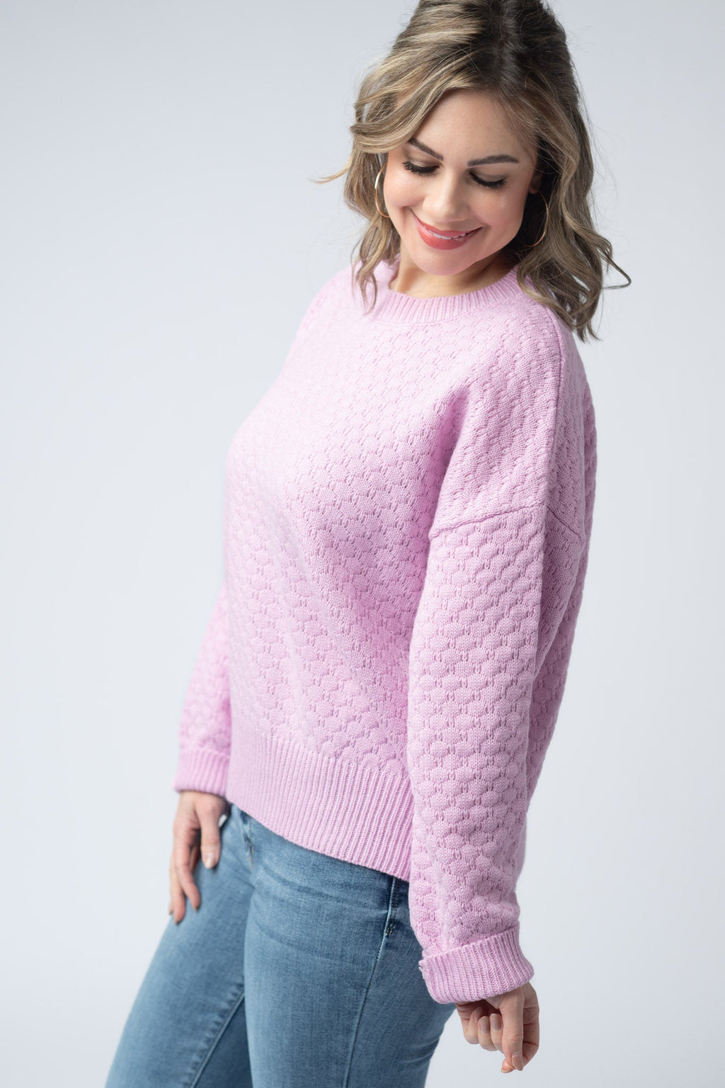 Gianna Pullover Sweater - Pink