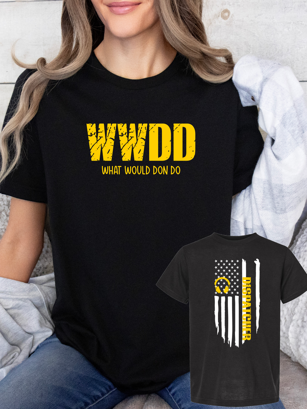 WWDD Tee in Black- Short or Long Sleeve!
