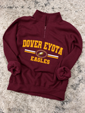 Dover Eyota Eagles Quarter Zip Fleece Maroon