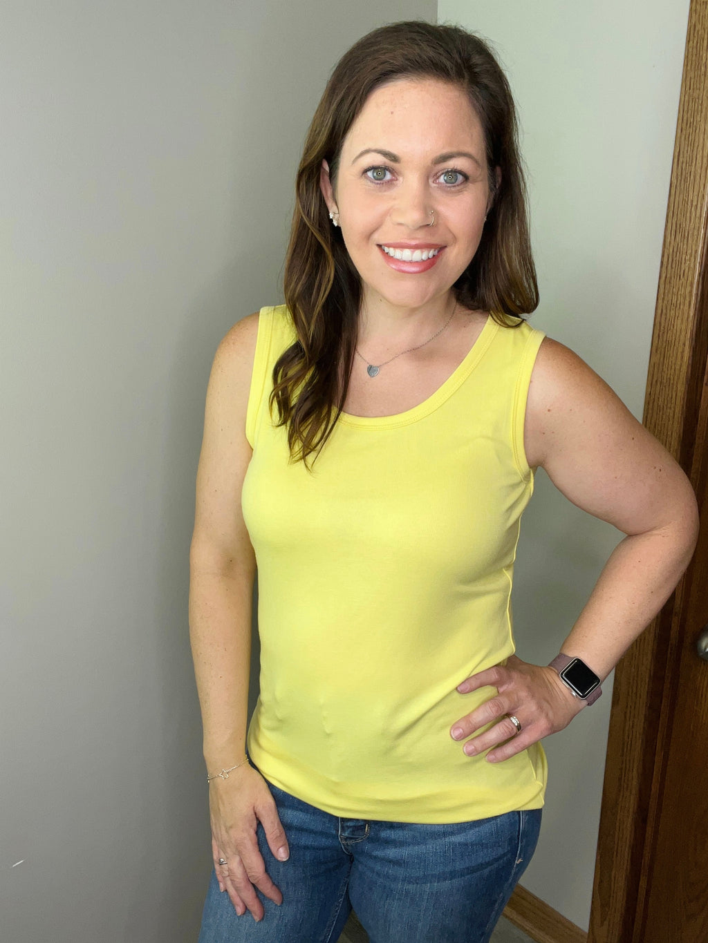 **Ava Tank- Yellow  FINAL SALE