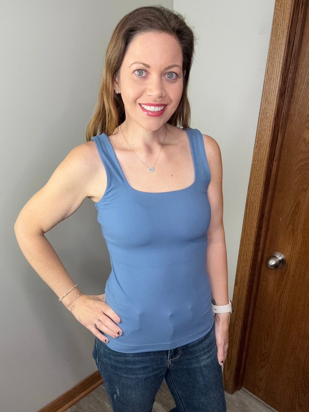 Back To Basics Tank In Blue