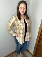 Load image into Gallery viewer, Pair This Flannel In Tan/Camel
