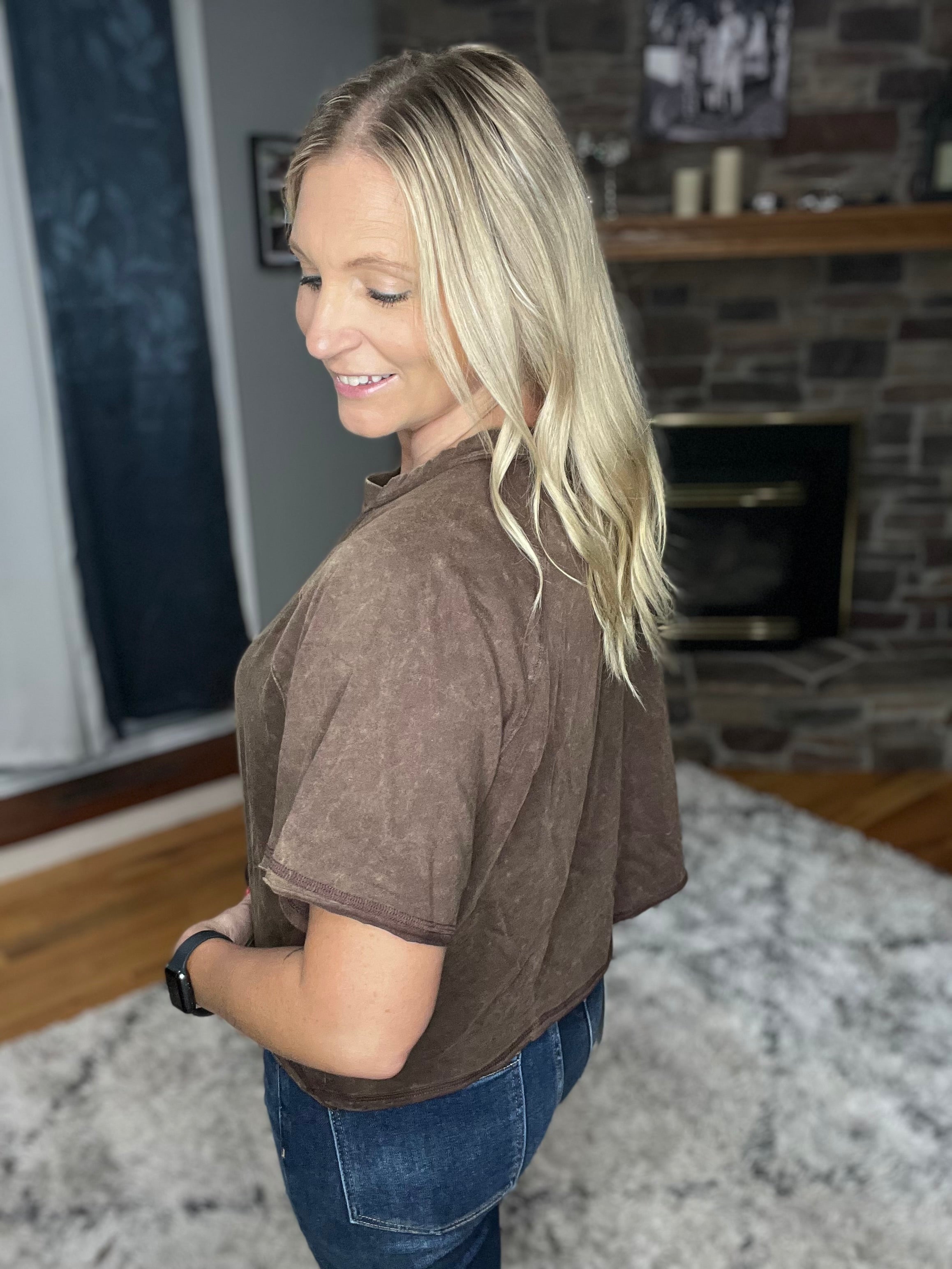 Speak for All Tee in Mahogany