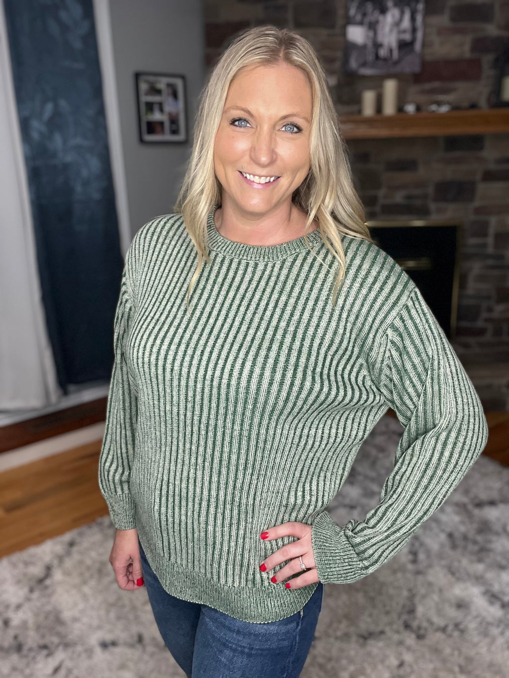 Existence Sweater in Dark Green FINAL SALE