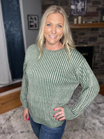 Load image into Gallery viewer, Existence Sweater in Dark Green
