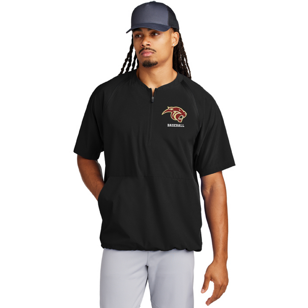 Pine Island Baseball Embroidered Short Sleeve Jacket