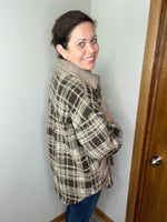 Load image into Gallery viewer, Huxley Plaid Jacket In Brown
