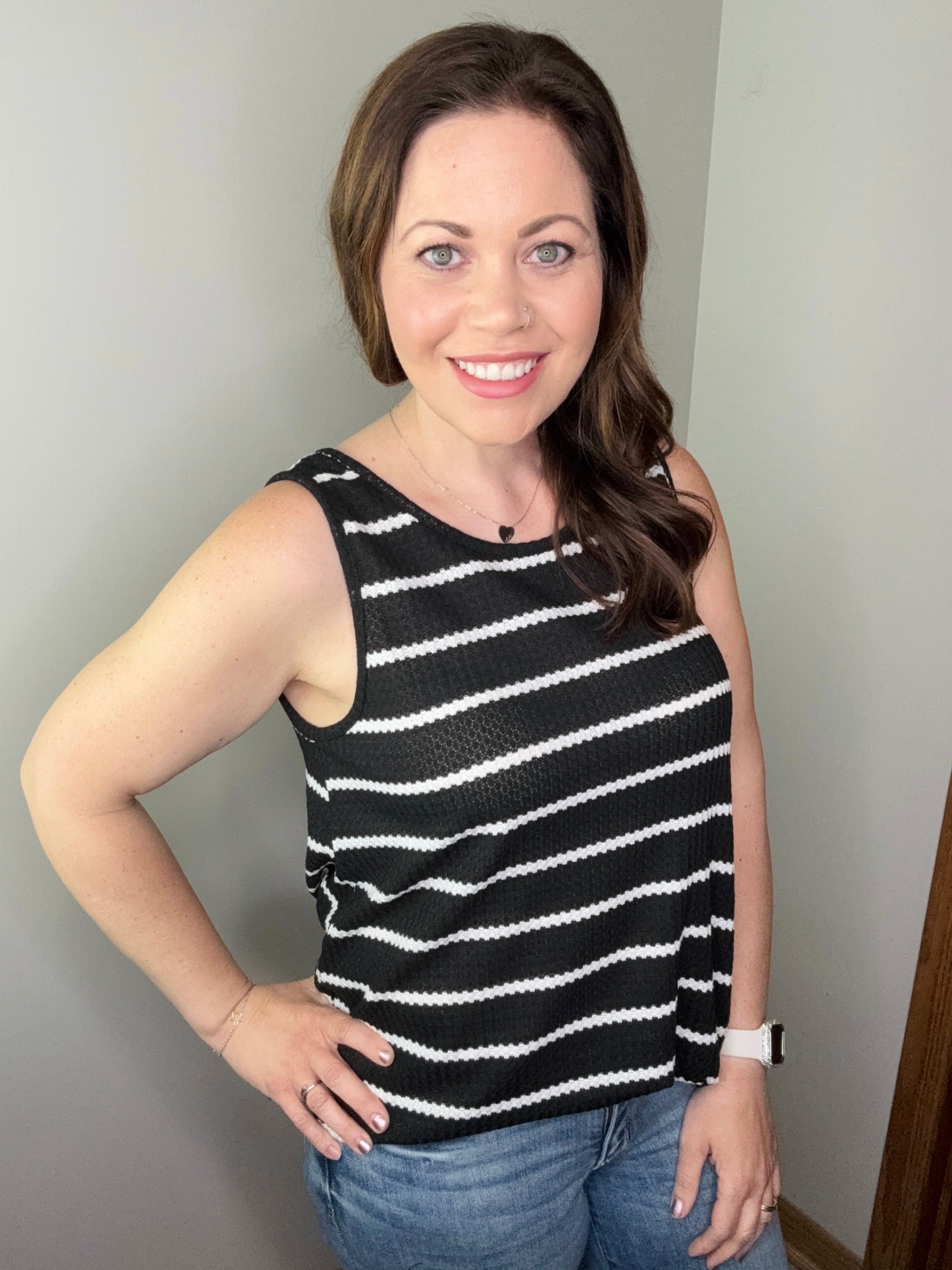 Think About It Tank In Black FINAL SALE