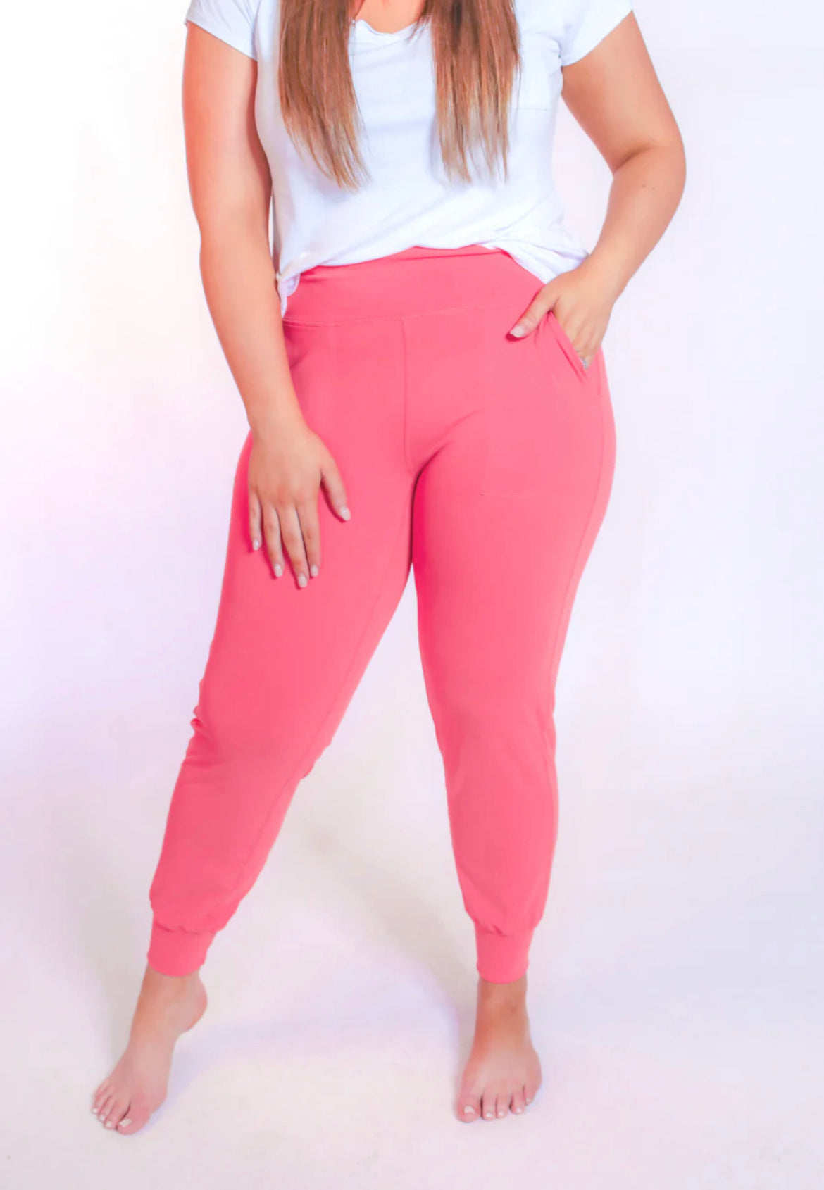 Coral Raise The Bar Joggers