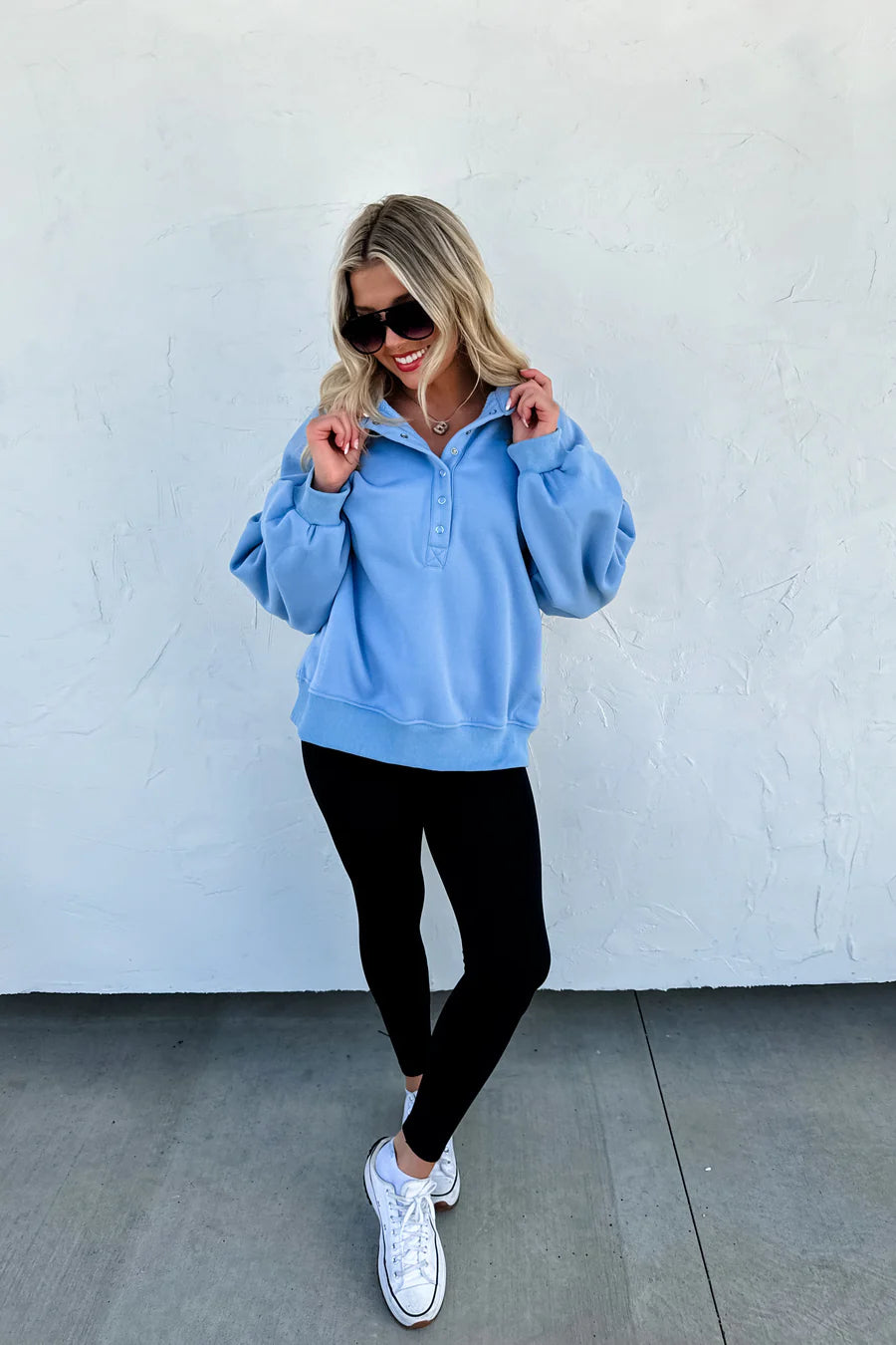 {Pre-Order} Laid Back Snap Button Pullover *HALF PAYMENT DUE NOW, HALF DUE ON ARRIVAL*