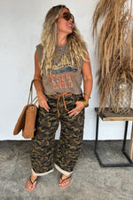 Load image into Gallery viewer, {Pre-Order} Brogan Camo Barrel Jeans
