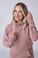 Load image into Gallery viewer, Kacey Ribbed Hoodie - Rose
