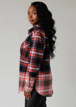 Load image into Gallery viewer, Pair This Flannel In Black/Rust
