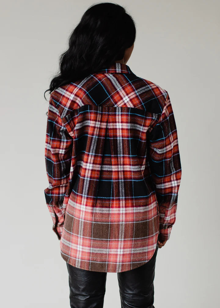 Pair This Flannel In Black/Rust