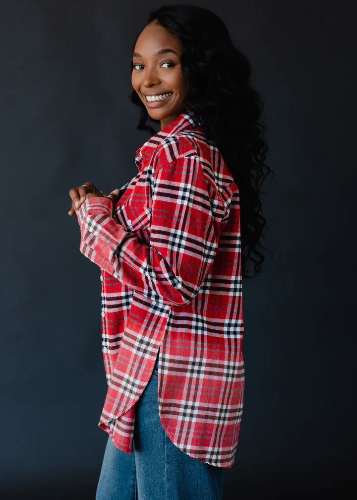 Pair This Flannel In Red/White FINAL SALE