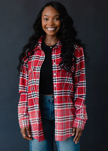 Pair This Flannel In Red/White