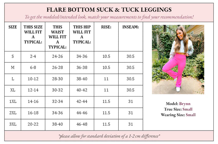 Fallon Flare Bottom Suck & Tuck Pants