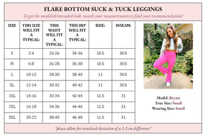 Fallon Flare Bottom Suck & Tuck Pants