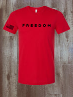 Load image into Gallery viewer, Freedom Tee- available in white or red!

