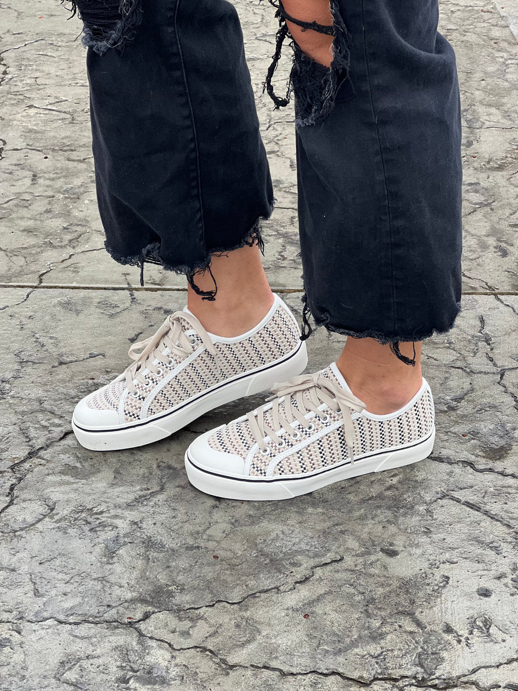 Corkys Waiting List Sneaker in Tan FINAL SALE