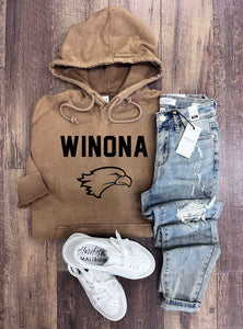 Winona Winhawks Hoodie in Sandstone