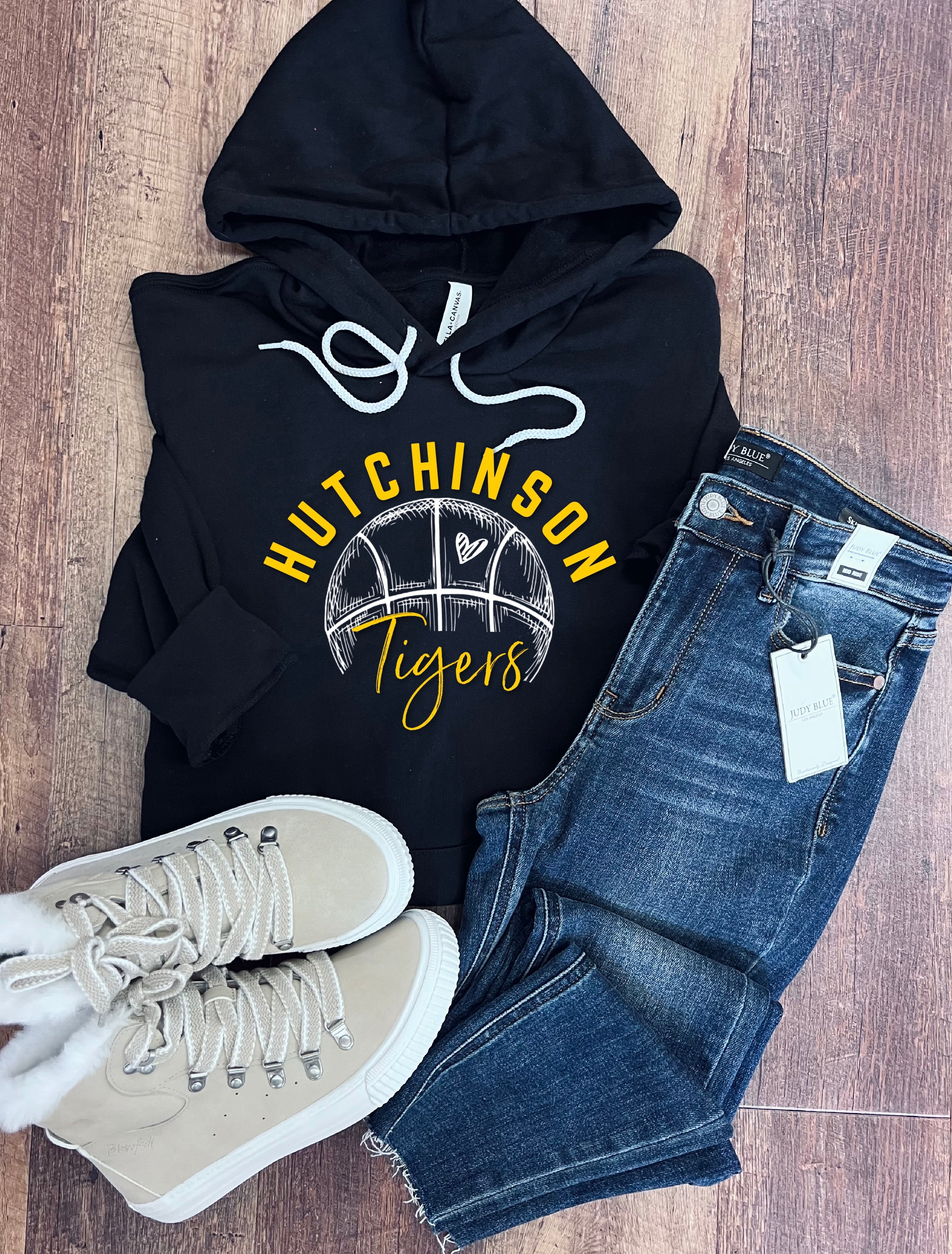 Hutchinson Tigers Basketball Tee/Crew/Hoodie