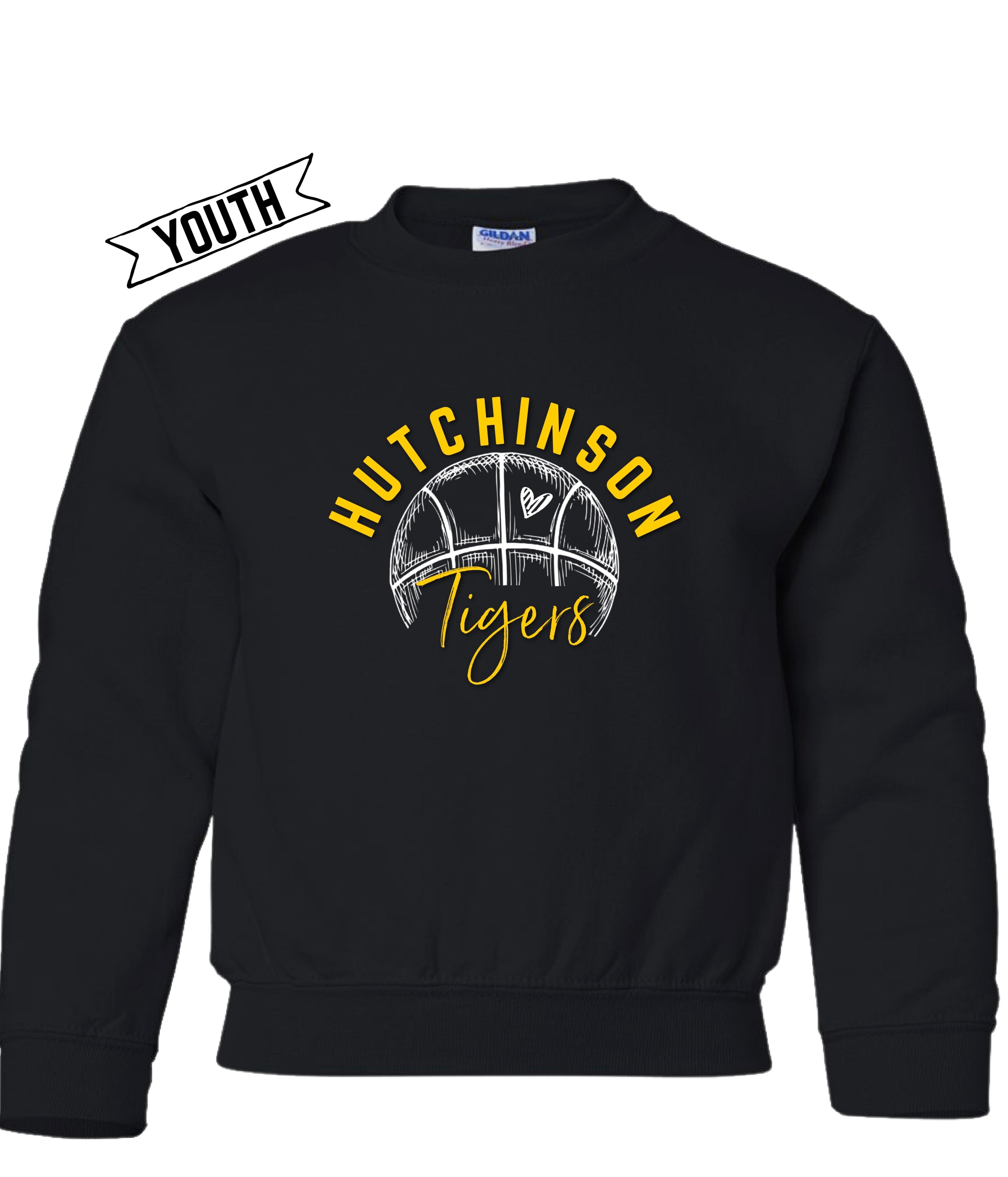 Hutchinson Tigers YOUTH Tee/Crew Neck/ Hoodie