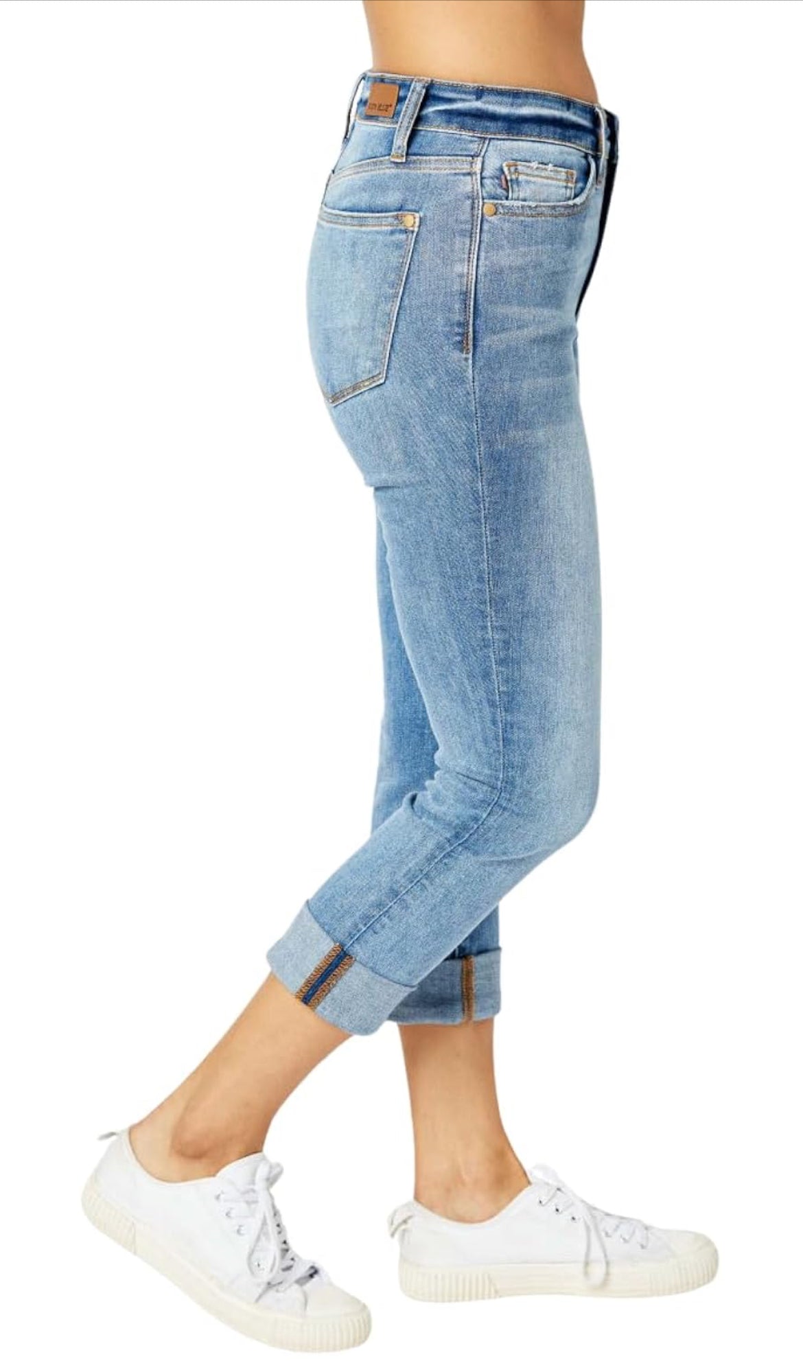 Hazel Cuffed Judy Blue Capri FINAL SALE