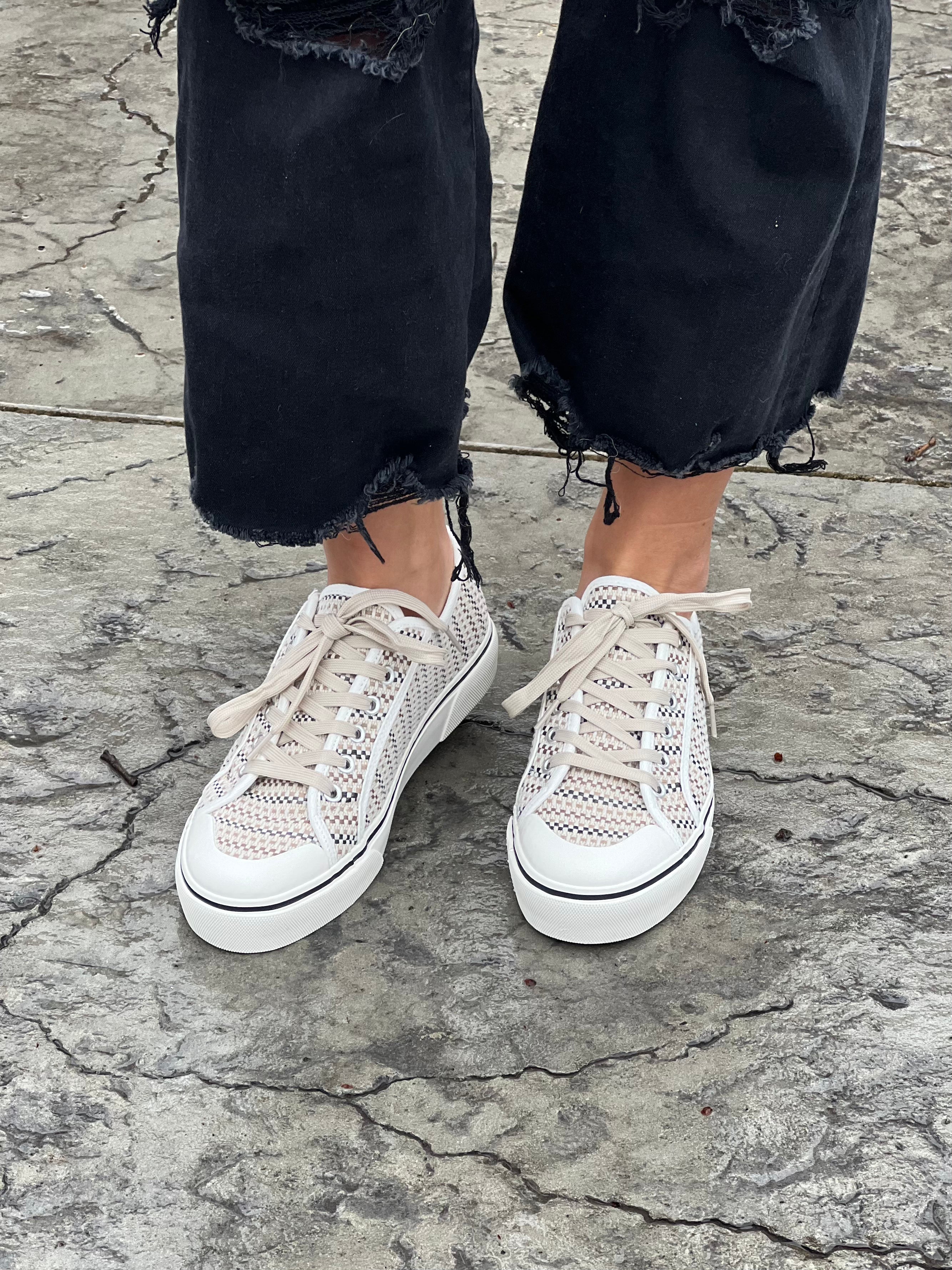 Corkys Waiting List Sneaker in Tan FINAL SALE