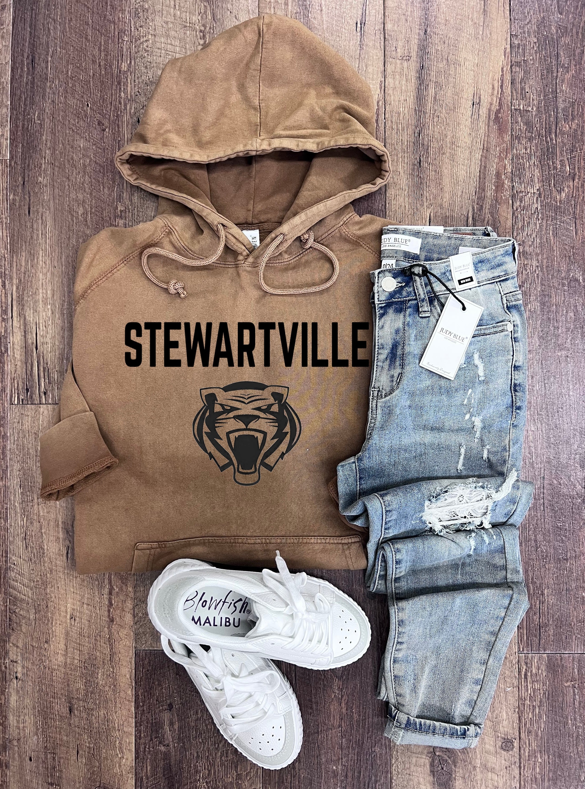 Stewartville Tigers Hoodie in Sandstone