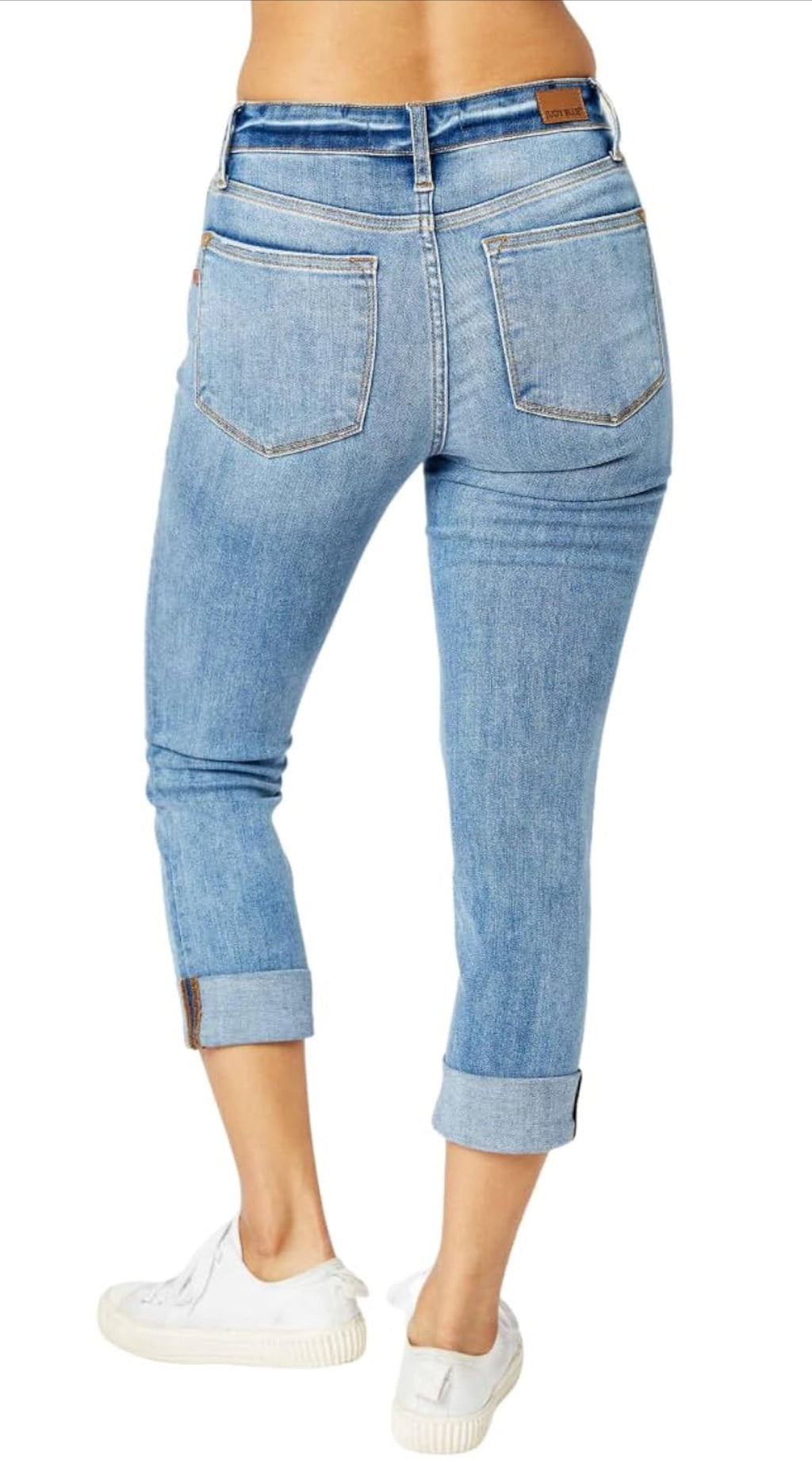 Hazel Cuffed Judy Blue Capri FINAL SALE