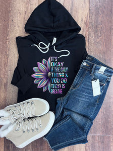 It's Okay Tee/Crew/Hoodie in Black