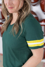 Load image into Gallery viewer, SALE! GameDay Tessa Short Sleeve Top - Green Bay
