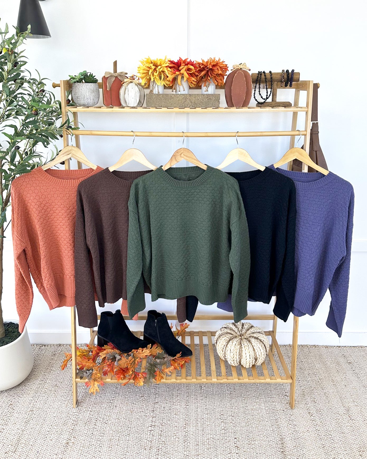 Gianna Pullover Sweater - Brown