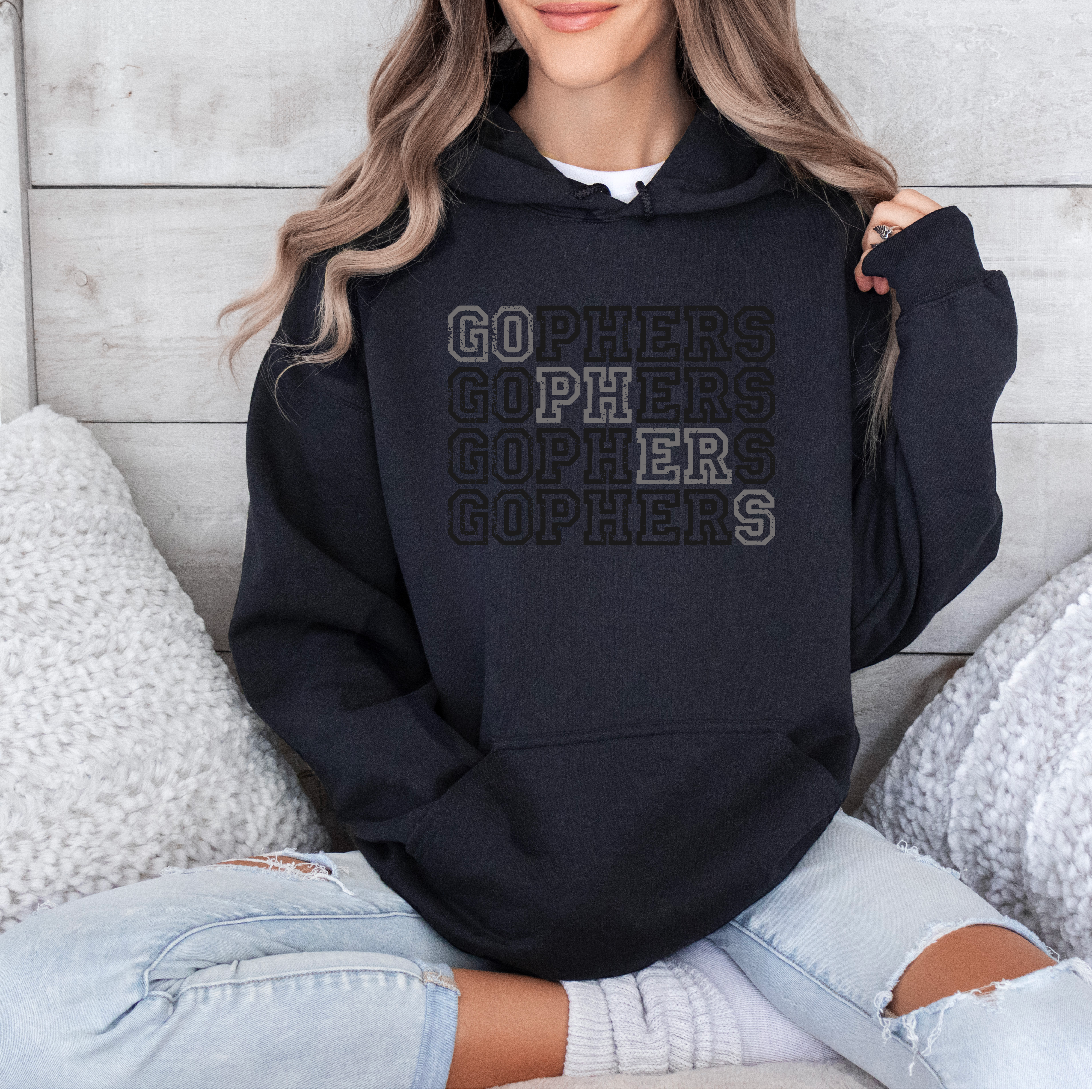 Shades of Gray Gophers Hoodie, Pullover, or Tee